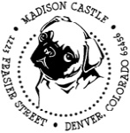 Custom Pug Dog Face Address Stamp CS-50068