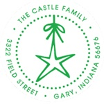 Custom Star Address Stamp CS-50078