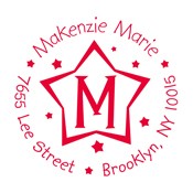 Fun Star Address Stamp CS-10034