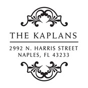 Symmetric Swirl Address Stamp CS-10072