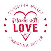 Made with Love By Stamp w/ Heart CS-20012