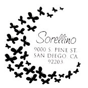 Butterfly Address Stamp CS-50046