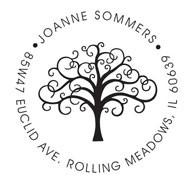 Custom Tree Design Address Stamp CS-50052