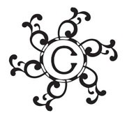 Custom Round Monogram Stamp - CS-70038