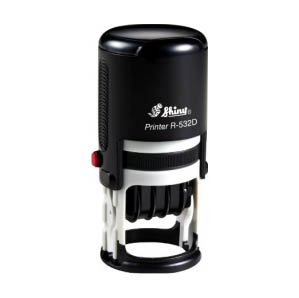 Shiny® R-532D Self-Inking Dater w/1-1/4in Dia. Die Plate