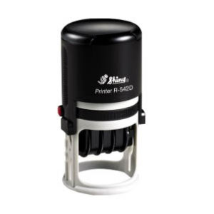 Shiny® R-542D Self-Inking Dater w/1-5/8in Dia. Die Plate