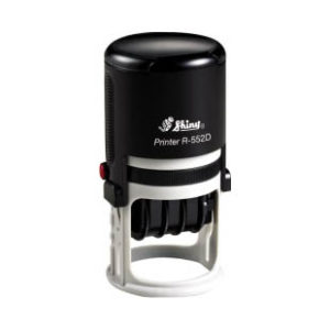 Shiny® R-552D Self-Inking Dater w/2in Dia. Die Plate