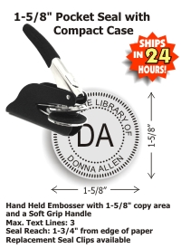 1-5/8in. Standard POCKET Seal (Design Online!)