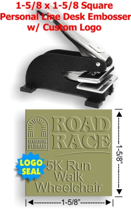 ED Personal Line Desk Seal w/ 1-5/8in. SQUARE die plate (Design Preview)