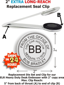 2in. EXTRA Long-Reach Seal Dieholder Only (Design Online!)