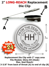 Die Clip Only, 2in. ROUND Long-Reach fits Heavy Duty EH Seal (Design Preview)