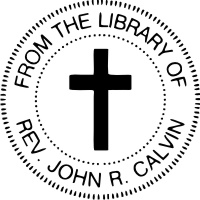 2in. Round LOGO Rubber Stamp