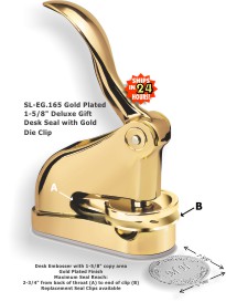 EG Deluxe Gift Embosser w/ Gold Plated Finish (Design Preview)