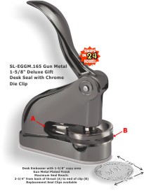 EG Deluxe Gift Embosser w/ Gun Metal Plated Finish (Design Preview)