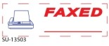 "Faxed" 2 Color Pre-inked Stamp