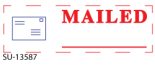 "Mailed" 2 Color Pre-inked Stamp