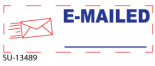 "E-Mailed" 2 Color Pre-inked Stamp