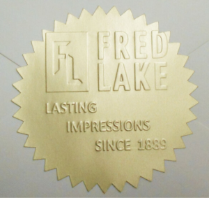 40ea. MATTE GOLD Foil Embossing Labels w/ Starburst Edge