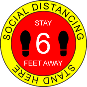 CN-27023 Covid-19 Floor Decal