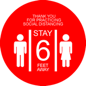 CN-27053 Covid-19 Floor Decal